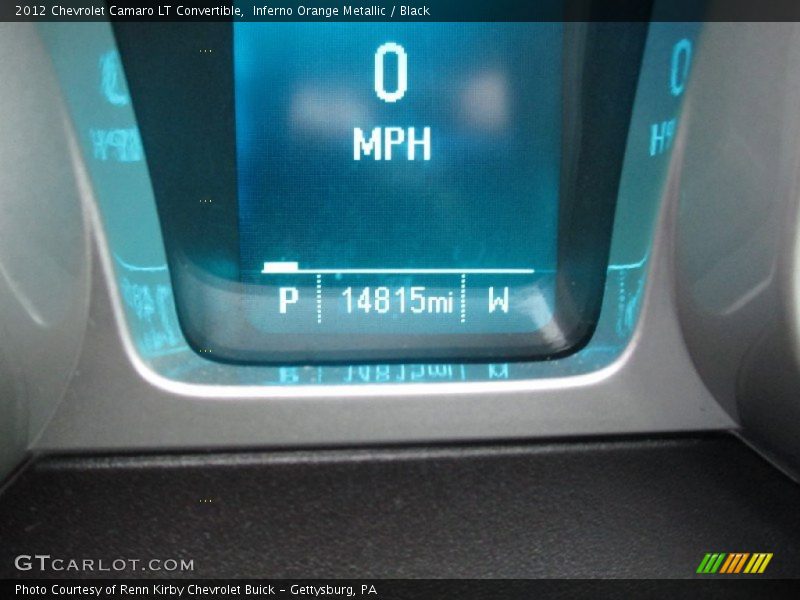 Inferno Orange Metallic / Black 2012 Chevrolet Camaro LT Convertible