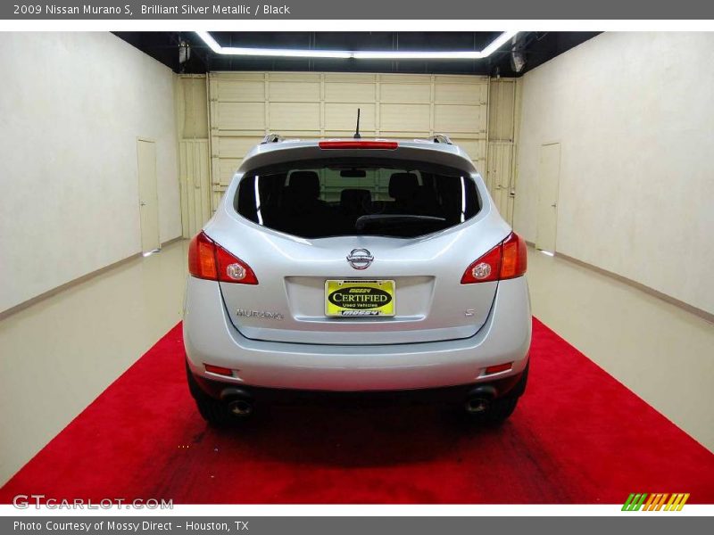 Brilliant Silver Metallic / Black 2009 Nissan Murano S