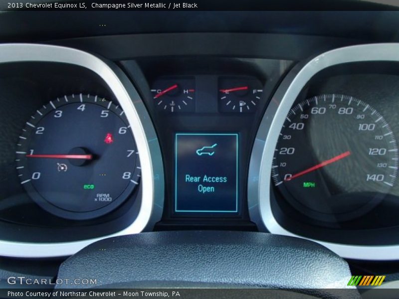 Champagne Silver Metallic / Jet Black 2013 Chevrolet Equinox LS