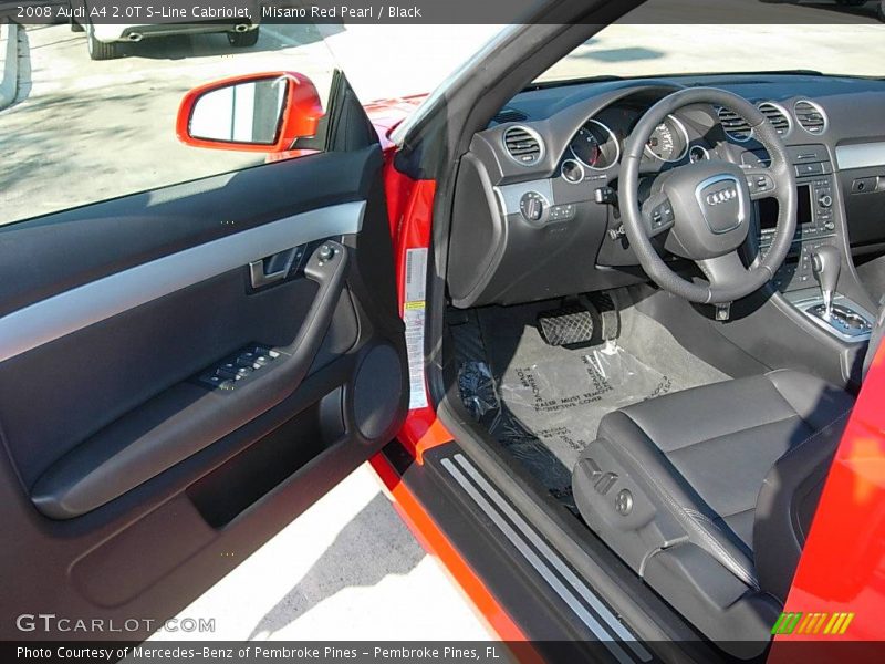 Misano Red Pearl / Black 2008 Audi A4 2.0T S-Line Cabriolet