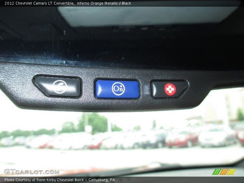 Inferno Orange Metallic / Black 2012 Chevrolet Camaro LT Convertible