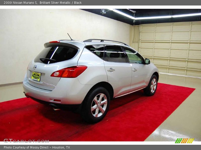 Brilliant Silver Metallic / Black 2009 Nissan Murano S