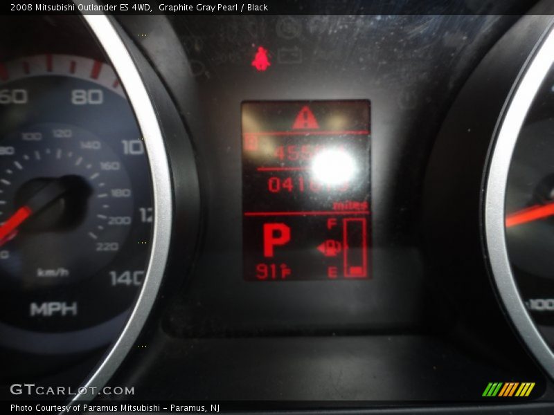 Graphite Gray Pearl / Black 2008 Mitsubishi Outlander ES 4WD