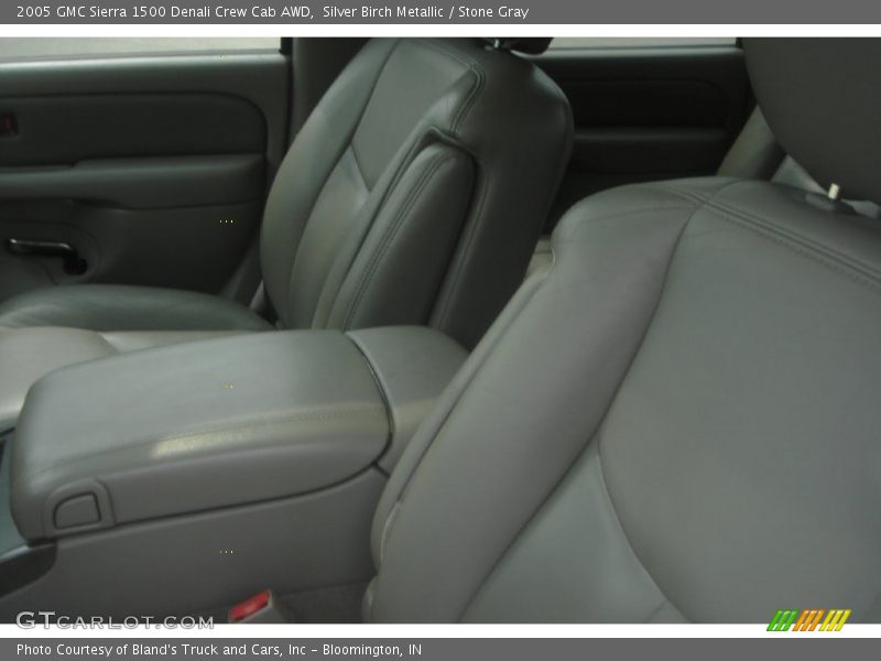 Silver Birch Metallic / Stone Gray 2005 GMC Sierra 1500 Denali Crew Cab AWD