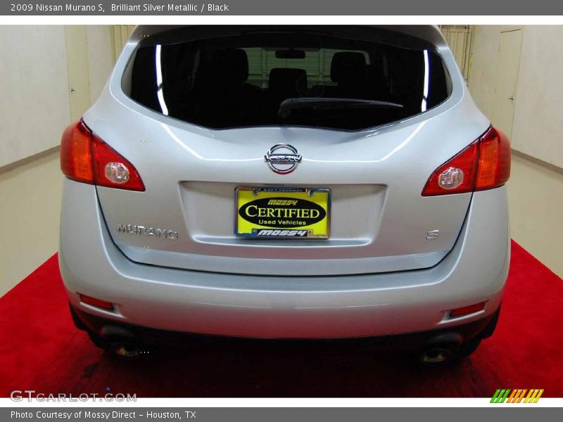 Brilliant Silver Metallic / Black 2009 Nissan Murano S