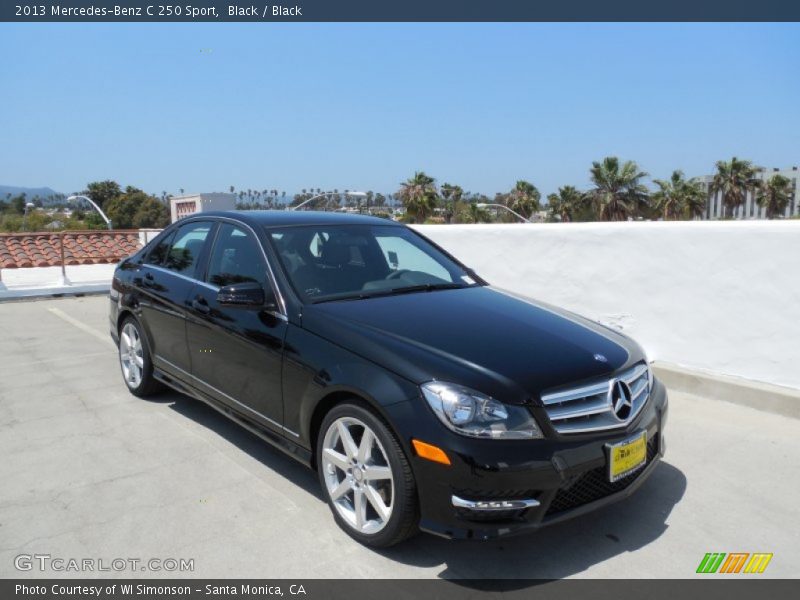 Black / Black 2013 Mercedes-Benz C 250 Sport