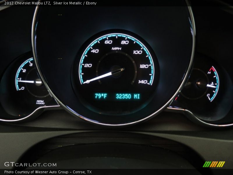 Silver Ice Metallic / Ebony 2012 Chevrolet Malibu LTZ