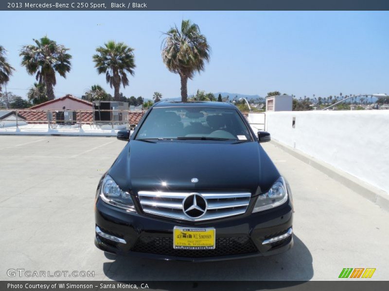 Black / Black 2013 Mercedes-Benz C 250 Sport