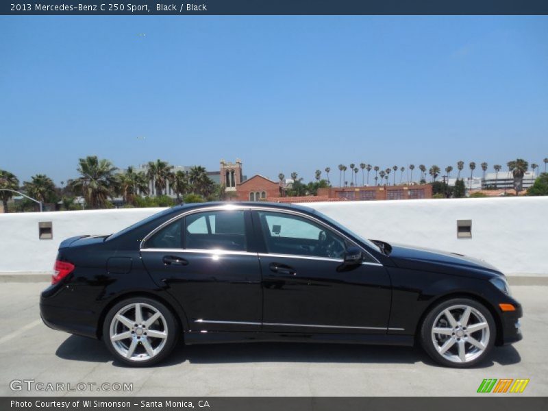 Black / Black 2013 Mercedes-Benz C 250 Sport