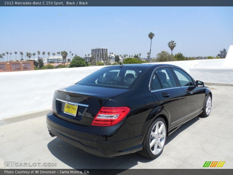 Black / Black 2013 Mercedes-Benz C 250 Sport