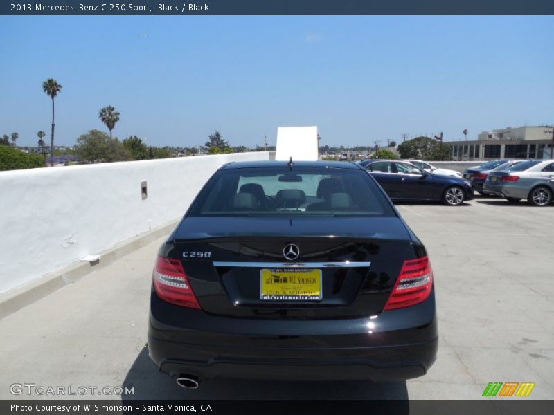 Black / Black 2013 Mercedes-Benz C 250 Sport