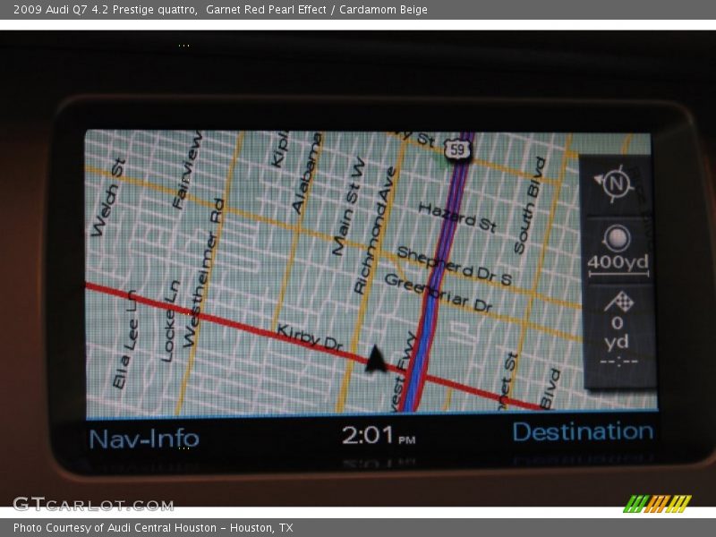 Garnet Red Pearl Effect / Cardamom Beige 2009 Audi Q7 4.2 Prestige quattro