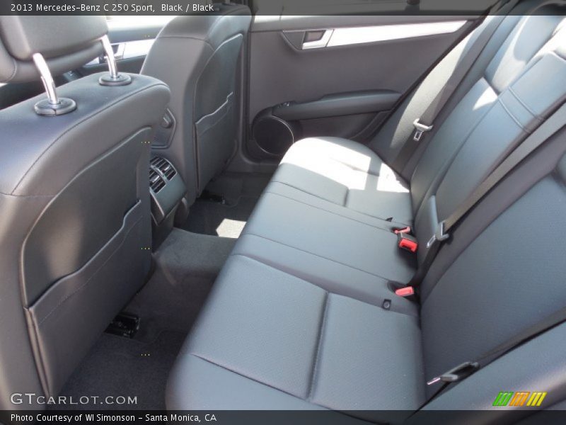 Black / Black 2013 Mercedes-Benz C 250 Sport