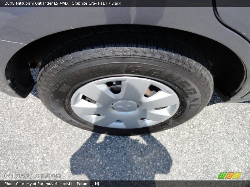 Graphite Gray Pearl / Black 2008 Mitsubishi Outlander ES 4WD