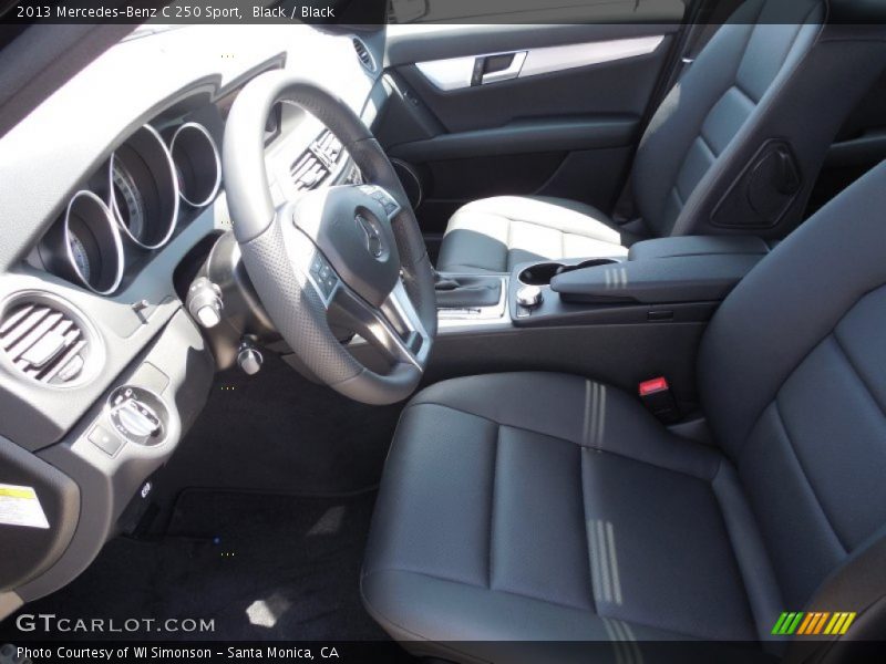 Black / Black 2013 Mercedes-Benz C 250 Sport