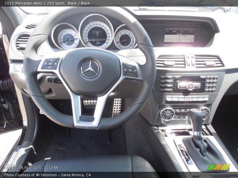 Black / Black 2013 Mercedes-Benz C 250 Sport