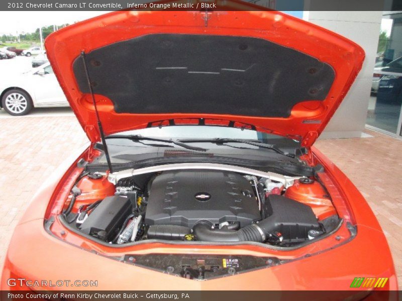 Inferno Orange Metallic / Black 2012 Chevrolet Camaro LT Convertible