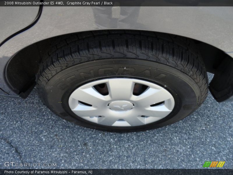 Graphite Gray Pearl / Black 2008 Mitsubishi Outlander ES 4WD