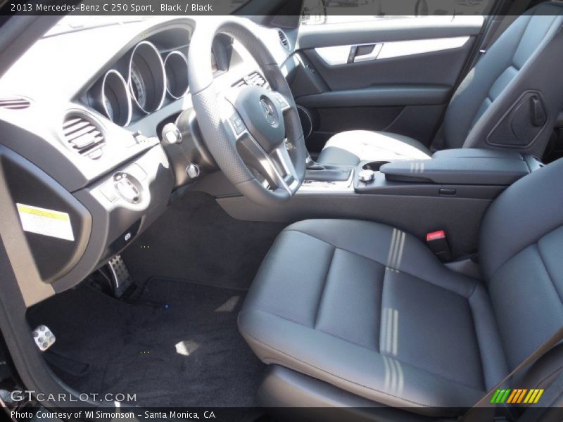 Black / Black 2013 Mercedes-Benz C 250 Sport