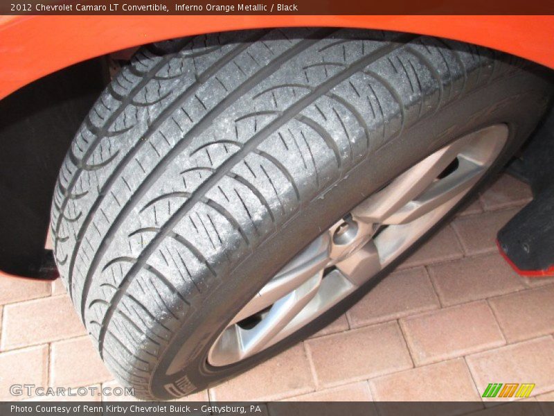 Inferno Orange Metallic / Black 2012 Chevrolet Camaro LT Convertible