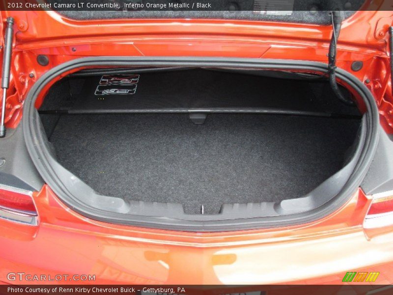 Inferno Orange Metallic / Black 2012 Chevrolet Camaro LT Convertible