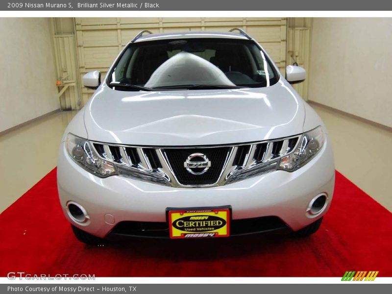 Brilliant Silver Metallic / Black 2009 Nissan Murano S