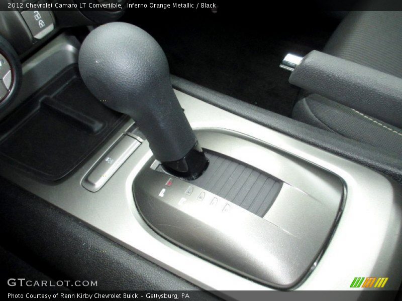 Inferno Orange Metallic / Black 2012 Chevrolet Camaro LT Convertible