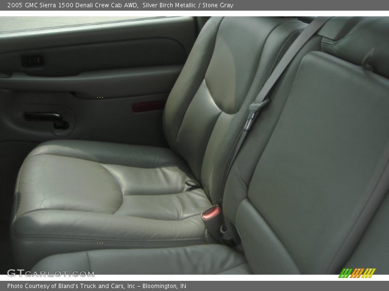 Silver Birch Metallic / Stone Gray 2005 GMC Sierra 1500 Denali Crew Cab AWD