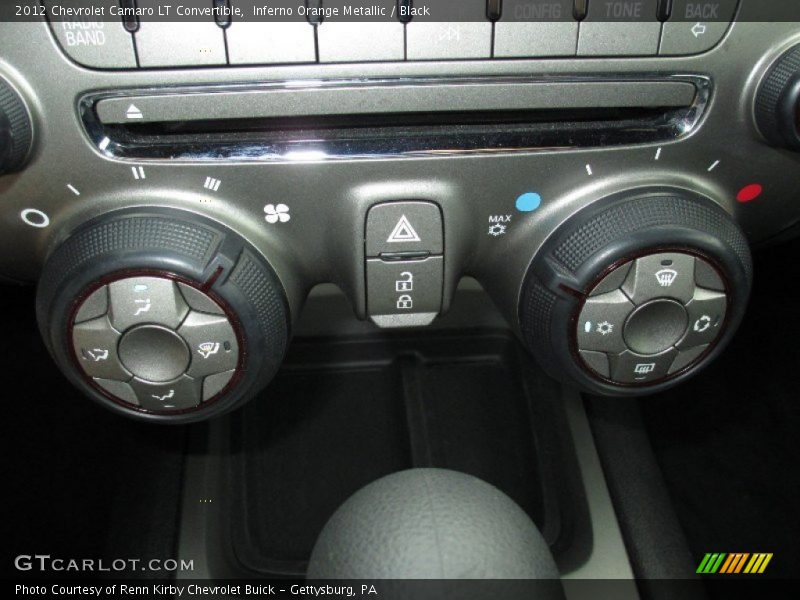 Inferno Orange Metallic / Black 2012 Chevrolet Camaro LT Convertible