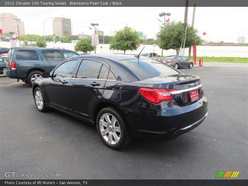 Blackberry Pearl Coat / Black 2012 Chrysler 200 Touring Sedan