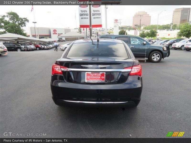 Blackberry Pearl Coat / Black 2012 Chrysler 200 Touring Sedan