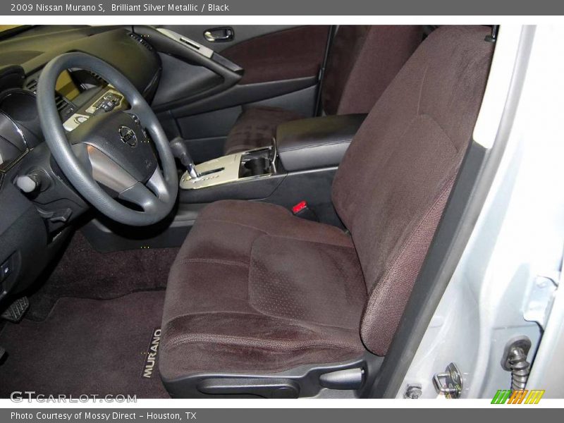 Brilliant Silver Metallic / Black 2009 Nissan Murano S