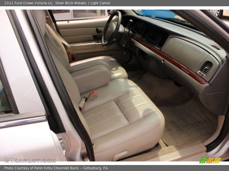 Silver Birch Metallic / Light Camel 2011 Ford Crown Victoria LX