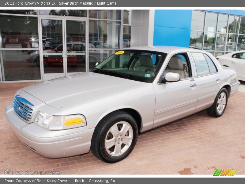 Silver Birch Metallic / Light Camel 2011 Ford Crown Victoria LX