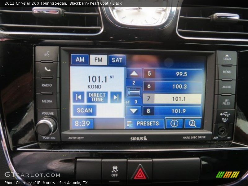 Blackberry Pearl Coat / Black 2012 Chrysler 200 Touring Sedan