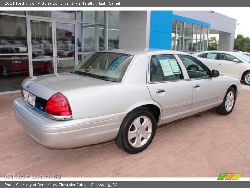 Silver Birch Metallic / Light Camel 2011 Ford Crown Victoria LX