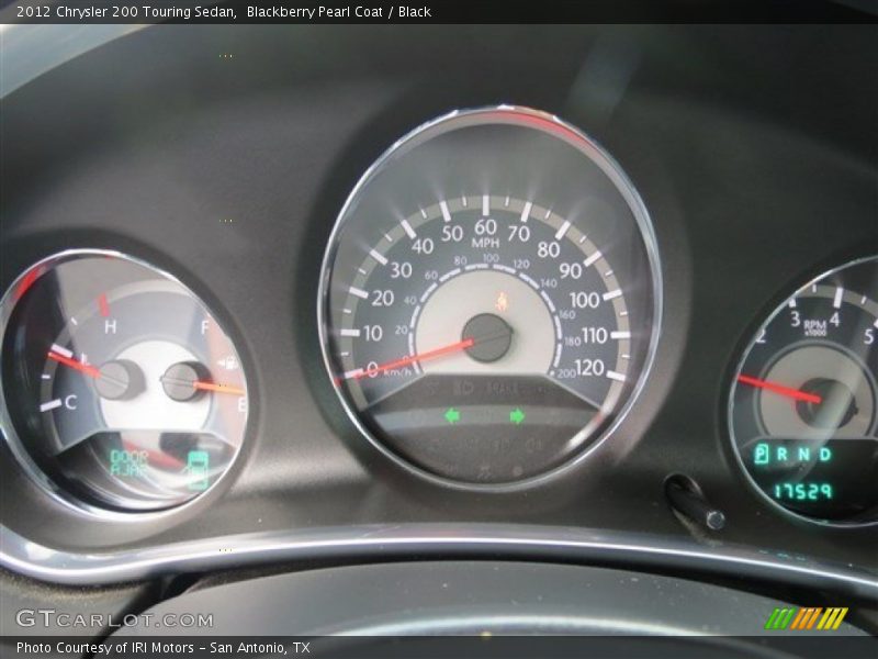 Blackberry Pearl Coat / Black 2012 Chrysler 200 Touring Sedan