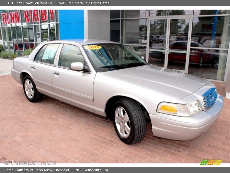 Silver Birch Metallic / Light Camel 2011 Ford Crown Victoria LX