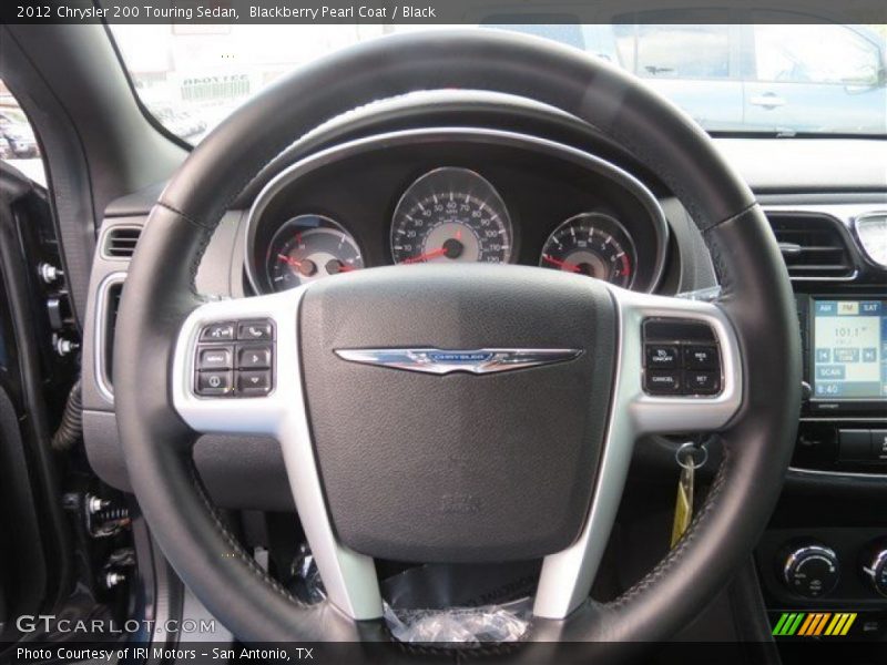 Blackberry Pearl Coat / Black 2012 Chrysler 200 Touring Sedan