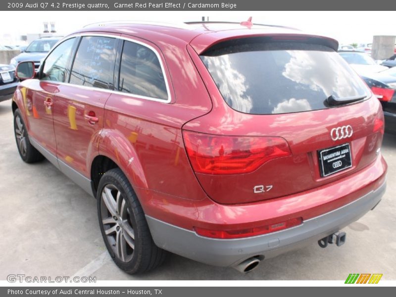 Garnet Red Pearl Effect / Cardamom Beige 2009 Audi Q7 4.2 Prestige quattro