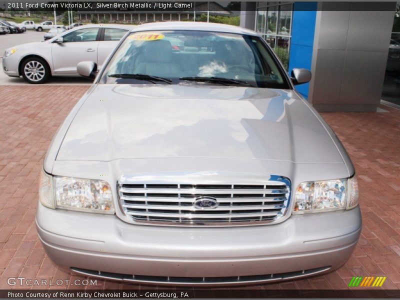 Silver Birch Metallic / Light Camel 2011 Ford Crown Victoria LX