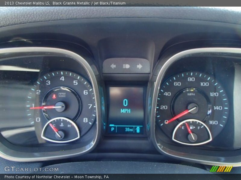 Black Granite Metallic / Jet Black/Titanium 2013 Chevrolet Malibu LS