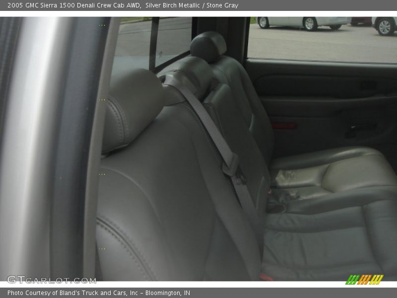 Silver Birch Metallic / Stone Gray 2005 GMC Sierra 1500 Denali Crew Cab AWD