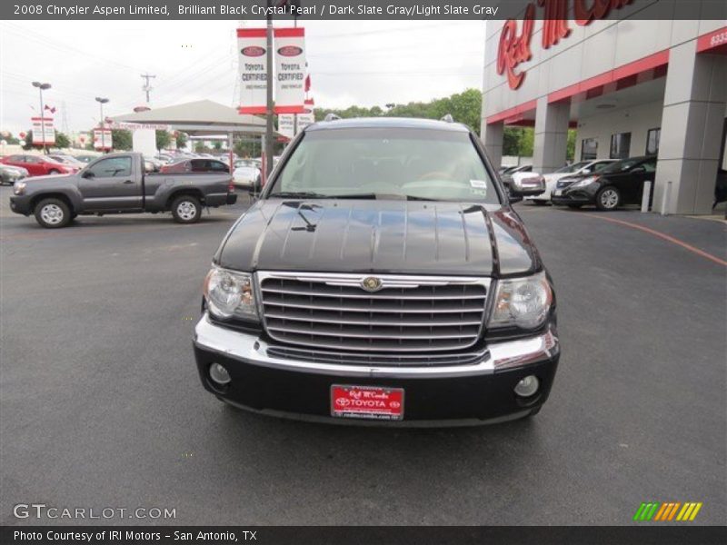 Brilliant Black Crystal Pearl / Dark Slate Gray/Light Slate Gray 2008 Chrysler Aspen Limited