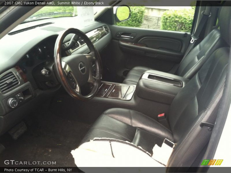 Summit White / Ebony Black 2007 GMC Yukon Denali AWD