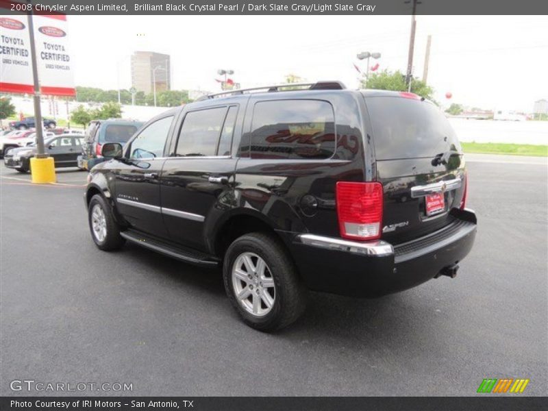 Brilliant Black Crystal Pearl / Dark Slate Gray/Light Slate Gray 2008 Chrysler Aspen Limited