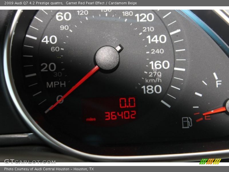 Garnet Red Pearl Effect / Cardamom Beige 2009 Audi Q7 4.2 Prestige quattro