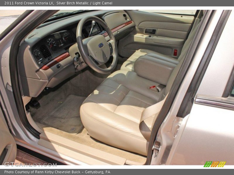 Silver Birch Metallic / Light Camel 2011 Ford Crown Victoria LX