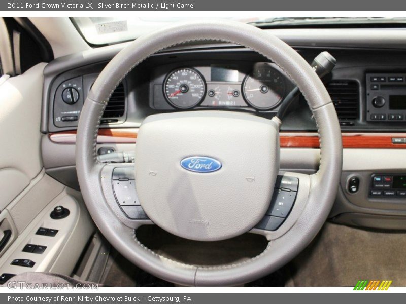 Silver Birch Metallic / Light Camel 2011 Ford Crown Victoria LX