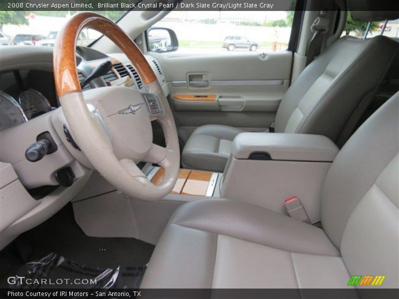 Brilliant Black Crystal Pearl / Dark Slate Gray/Light Slate Gray 2008 Chrysler Aspen Limited